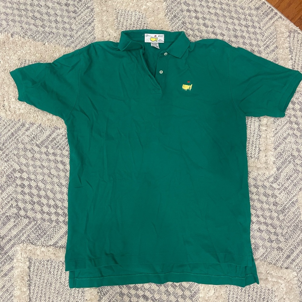 Masters by Izod Club Women's Green Short Sleeve Golf Polo Shirt Large